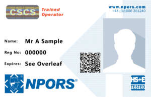 NPORS TRAINED OPERATOR CARD (RED)